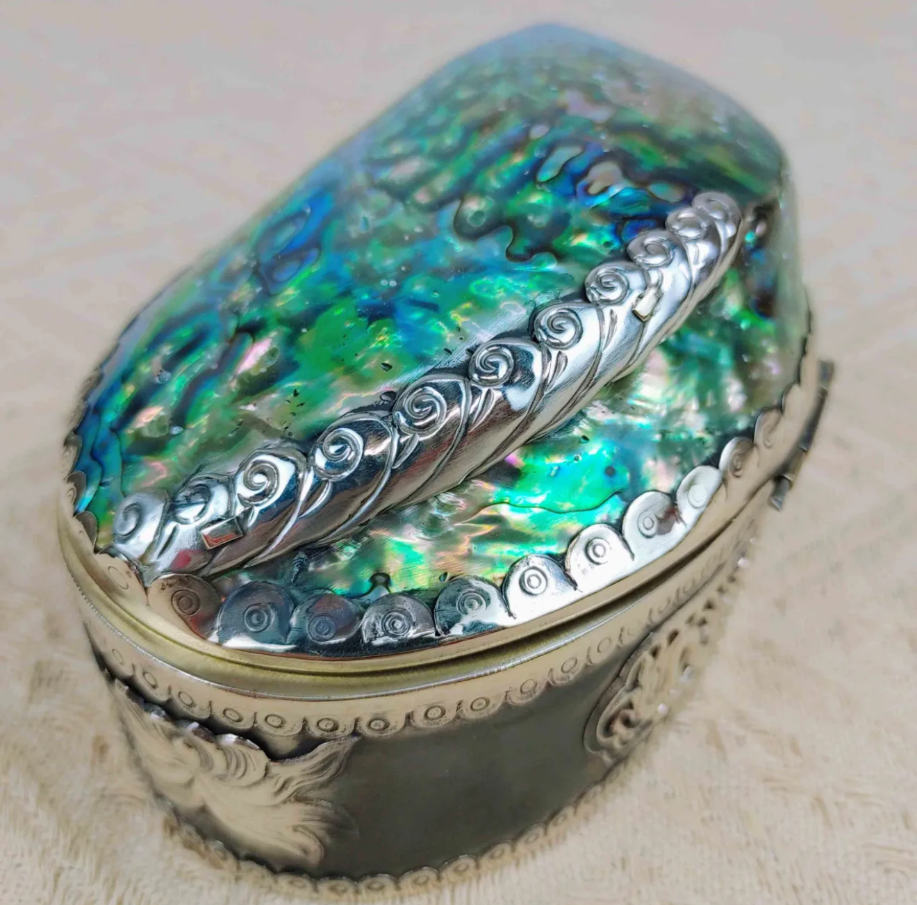 Abalone Shell Jewelry Storage Box Ornament