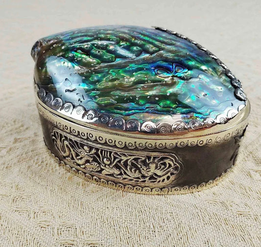 Abalone Shell Jewelry Storage Box Ornament