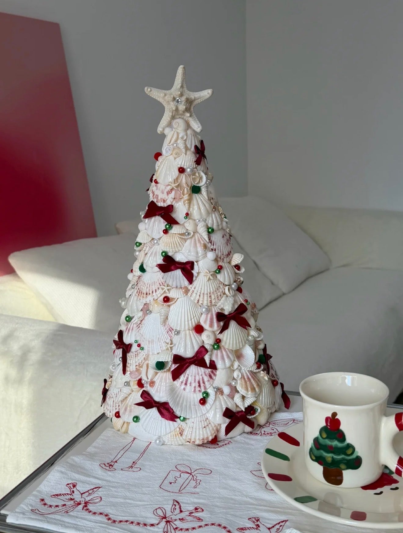 Seashell Christmas Tree Ornaments - Creative Home Decor, Festival Atmosphere Essential