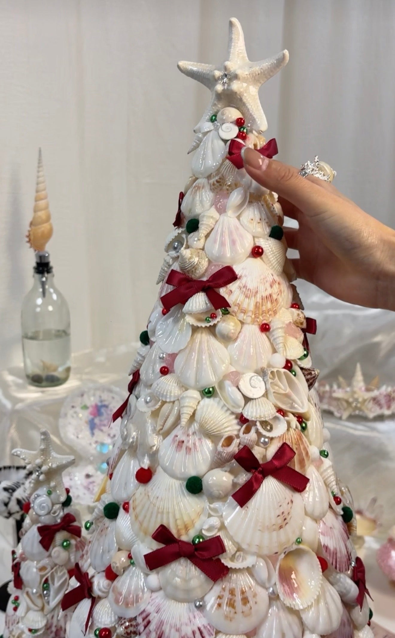 Seashell Christmas Tree Ornaments - Creative Home Decor, Festival Atmosphere Essential